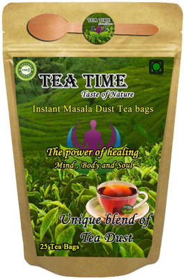 

Tea Time Instant Masala Tea Dust for Relaxation Spices, Cloves, Ginger, Cinnamon, Cardamom Masala Tea Pouch(25 Bags)