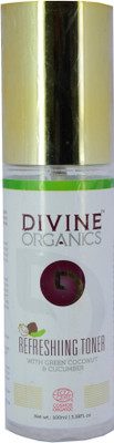 

Divine Organics Refreshing Toner With Green Coconut & cucumber(100 ml)