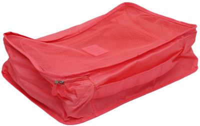 

SYGA Pack of 6 Waterproof Packing Cubes-Compression Travel Luggage Organizer-Clothe Storage Bag-Travel pouch -Laundry Bag (Cherry Red)(Red)