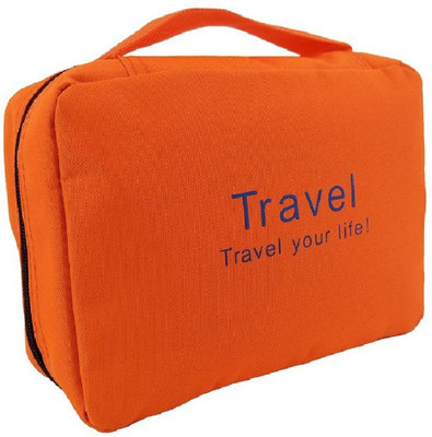 

ClickUS Travel your life hanging toiletry bag Travel Cosmetic Makeup Toiletry Case Bag Wash Organizer Storage Pouch Handbag(Orange)