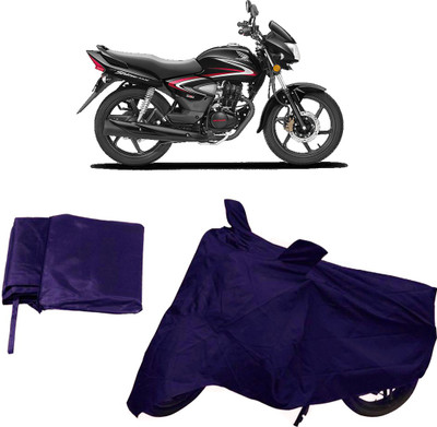 IKJ Two Wheeler Cover for Honda(CB Shine, Blue)