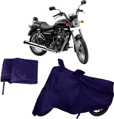 IKJ Two Wheeler Cover for Royal Enfield(Thunderbird 500, Blue)