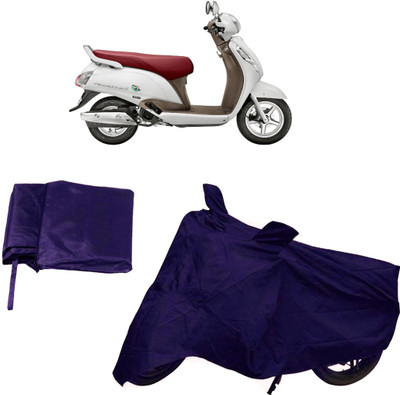 IKJ Two Wheeler Cover for Suzuki(Access SE, Blue)