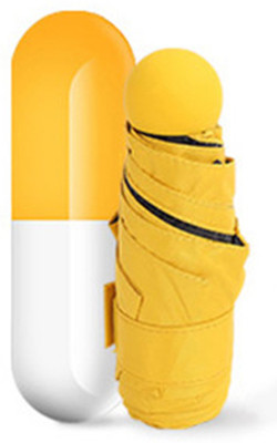 

Home Story Deal Bugs Designer Ultra Mini UV Coated 4-Fold Travel Capsule Umbrella, 100 cm Sunflower Yellow Color Umbrella(Yellow)