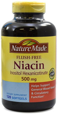 

Nature Made Flush-Free Niacin 500 mg., 120 Softgels(120 No)