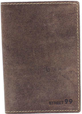 

Street 99 Men Brown Genuine Leather Document Holder(4 Card Slots)