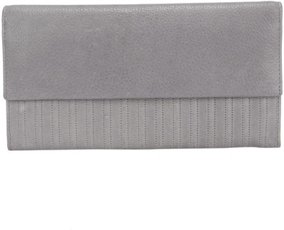 

Lets Talk Design Women Grey Genuine Leather Wallet(4 Card Slots), Gray