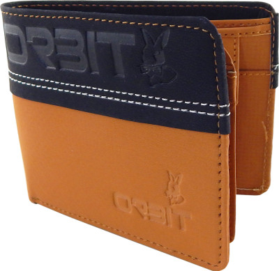 

Orbit Men Tan, Black Genuine Leather, Fabric Wallet(5 Card Slots), Black;tan