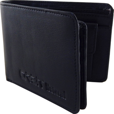

Orbit Men Black Genuine Leather, Fabric Wallet(7 Card Slots)