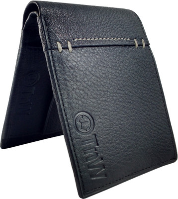 

TnW Men Black Genuine Leather Wallet(4 Card Slots)