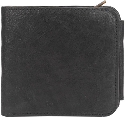 

LETS TALK DESIGN Men Black Genuine Leather Wallet(4 Card Slots)