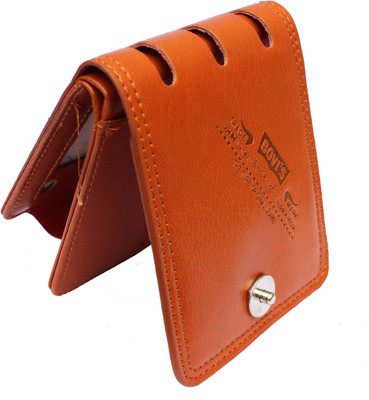 

AVB Men Brown Artificial Leather Wallet(10 Card Slots)