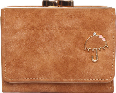 

Umbrella Women Brown Artificial Leather Wallet(10 Card Slots)