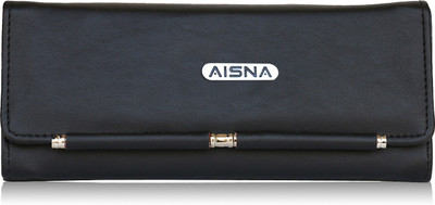 

Aisna Women Formal Black Artificial Leather Wallet