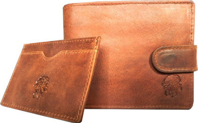 

Leandre Men Tan Genuine Leather Wallet(5 Card Slots)