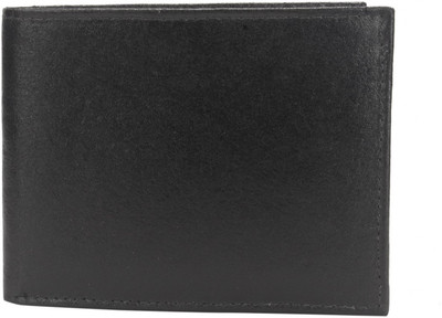 

LETS TALK DESIGN Men Black Genuine Leather Wallet(4 Card Slots)