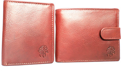 

Leandre Men Tan Genuine Leather Wallet(8 Card Slots)