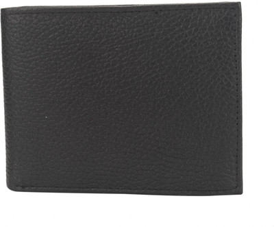 

LETS TALK DESIGN Men Black Genuine Leather Wallet(4 Card Slots)