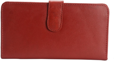 

Lets Talk Design Women Red Genuine Leather Wallet(4 Card Slots)
