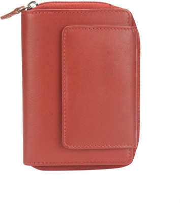 

Lets Talk Design Women Red Genuine Leather Wallet(4 Card Slots)