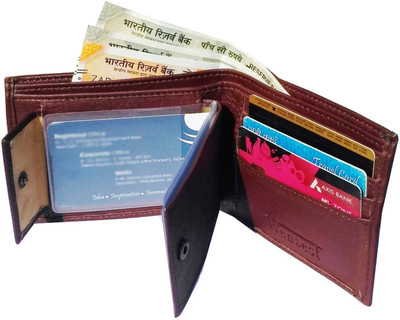 

Wenzest Boys Brown Artificial Leather Wallet(10 Card Slots)