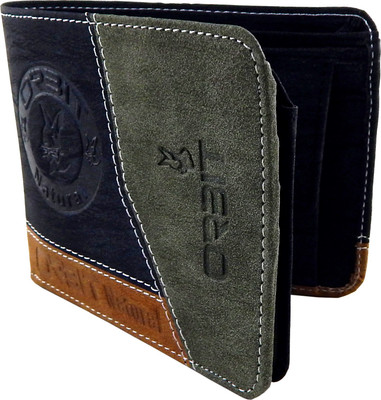 

Orbit Men Black, Green, Tan Genuine Leather, Fabric Wallet(5 Card Slots)