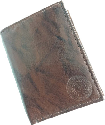 

joshiwallets Men Brown Genuine Leather Wallet(4 Card Slots)
