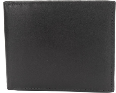 

LETS TALK DESIGN Men Black Genuine Leather Wallet(4 Card Slots)