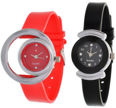 

Nubela New AJS065 Muiti Color Analog 2 Watch - For Girls