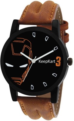 keepkart LOREM 004 Brown Leather Strap Stylish Dial Watch  - For Men   Watches  (Keepkart)