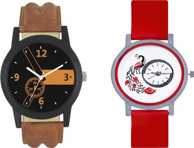 

Rangoli Enterprise 1122 Latest Attractive Fast Selling Stylist Leather And PU Strap New Look Women And Men Watch - For Boys & Girls