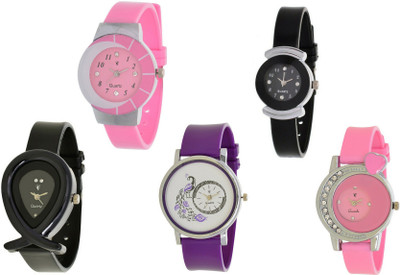 

Orayan New OAJS024 Muiti Color Analog 5 Watch - For Girls