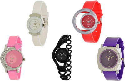 

Orayan New OAJS013 Muiti Color Analog 5 Watch - For Girls