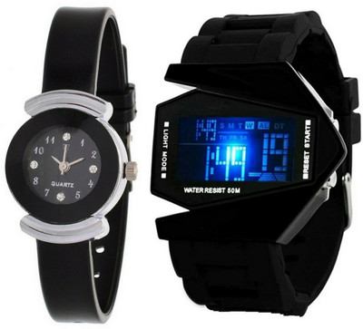 

Nubela New AJS051 Muiti Color Analog 2 Watch - For Girls