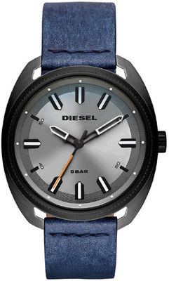 

Diesel DZ1838 astbak Gunmetal IP and Denim Leather 3-Hand Watch - For Men