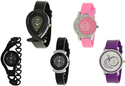 

Orayan New OAJS002 Muiti Color Analog 5 Watch - For Girls