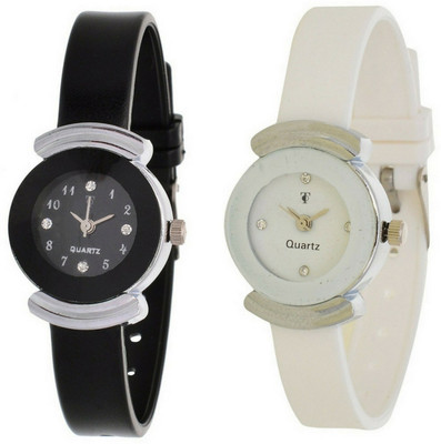 

Nubela New AJS071 Muiti Color Analog 2 Watch - For Girls