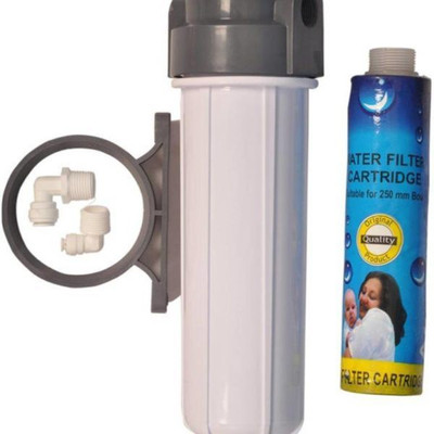 

PK Aqua TRENDZ RO Pre-Filter Housing Set for threaded type Aquaguard compatible model filters. Solid Filter Cartridge(0.5, Pack of 1)