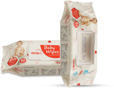 

Apple Baby Baby Wipes(80 Pieces)