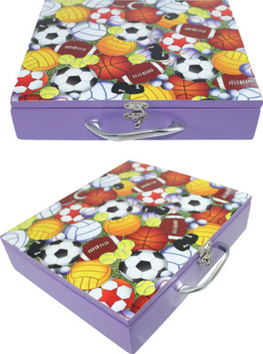 

ENIGMATIC WOODWORKS Kids Storage Box – Ball theme. Good quality, durable and design as per kids’ interest