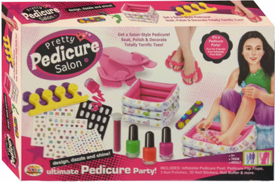 

Ekta Pretty Pedicure Salon Kit for Kids with Inflatable Pedicure Pool Design, Dazzle & Shine