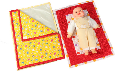 

Srajanaa Baby Care Bed Protecter / Baby Sheet ( Set 0f 2 ) Bed Protecter Print(Cloth, Multcolor)