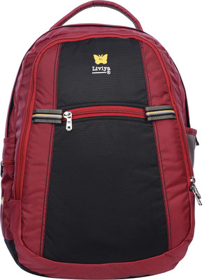

Liviya SB-1448 38 L Backpack(Multicolor), Black;red