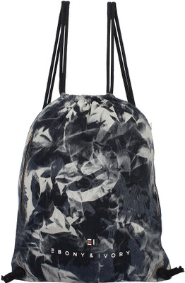 

EBONY & IVORY Tie&Dye Denim Backpack with Double Zip Pockets ***Limited Edition*** 15 L Backpack(Multicolor)