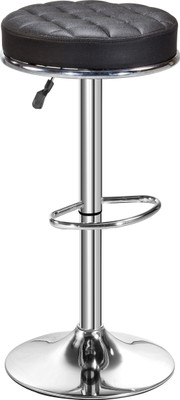 Da URBAN Katli Black Leatherette Bar Stool(Finish Color - Black)