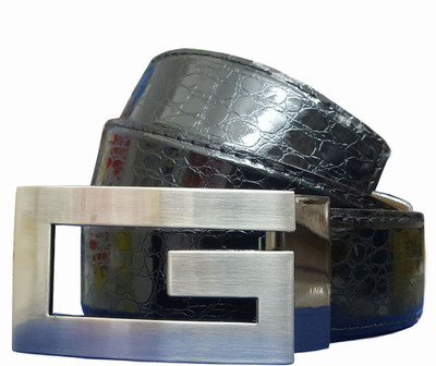 

FUN STOP Men Formal, Casual, Party, Evening Black Artificial Leather, Metal Belt