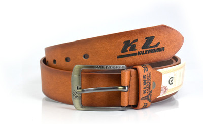 

Nayanth Collections Men Brown Genuine Leather Belt, Black