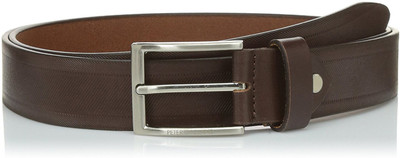 

Peter England Men Tan Genuine Leather Belt