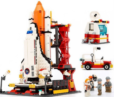 

Akrobo 679 PCS Space Shuttle Rocket Launch Station Center Educational Block Construction Toy With Astronaut Model Mini Figures(Multicolor)