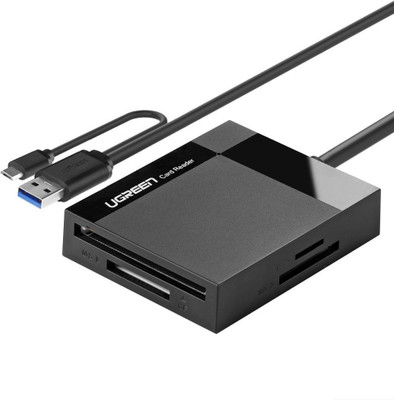 

Ugreen All in One USB 3.0 Card Reader SD TF CF MS Micro SD Smart Card Reader (USB Card Reader With OTG) Card Reader(Black)